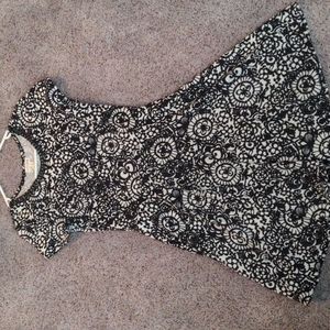 maison jules Printed Embellished A-Line Dress - Juniors Medium